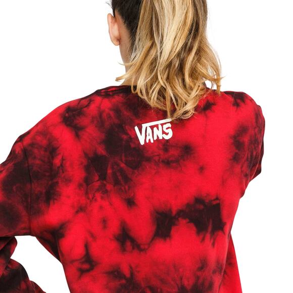 Vans x Friday The 13th Pullover Sweater Women Small Red Black Glow in Dark New - Picture 2 of 9